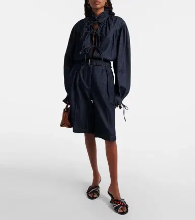 Dries Van Noten Ruffled cotton blouse | Thumbnail 6