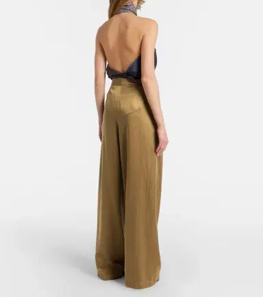 Dries Van Noten Pleated high-rise wide-leg pants | Thumbnail 3 Dries Van Noten Pleated high-rise wide-leg pants | Thumbnail 3