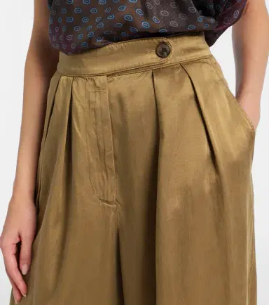 Dries Van Noten Pleated high-rise wide-leg pants | Thumbnail 4 Dries Van Noten Pleated high-rise wide-leg pants | Thumbnail 4