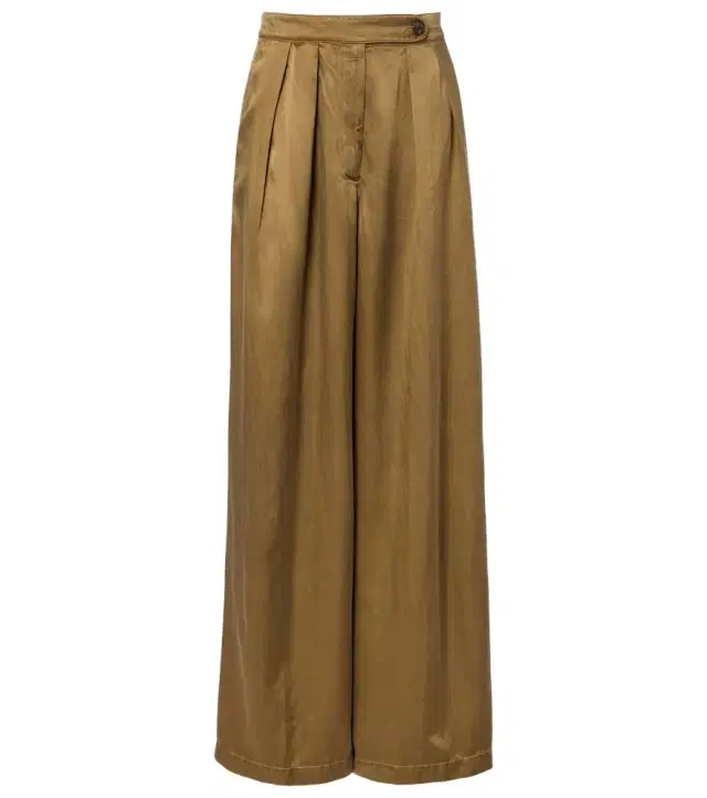 Dries Van Noten Pleated high-rise wide-leg pants