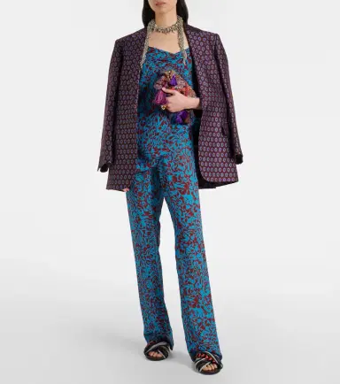 Dries Van Noten Printed wide-leg pants | Thumbnail 3