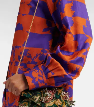 Dries Van Noten Printed satin shirt | Thumbnail 5