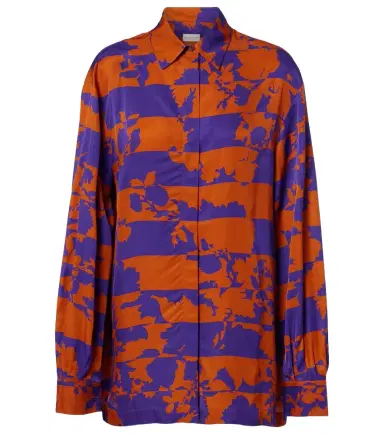 Dries Van Noten Printed satin shirt | Thumbnail 1
