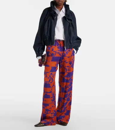 Dries Van Noten Printed wide-leg pants | Thumbnail 6