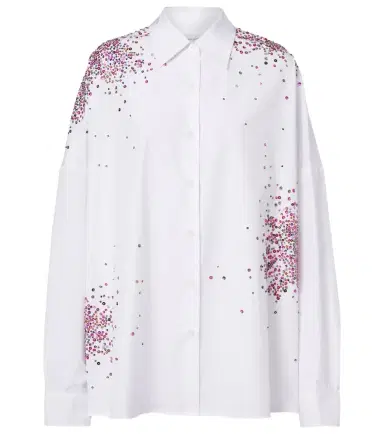 Dries Van Noten Oversized sequined cotton shirt | Thumbnail 1