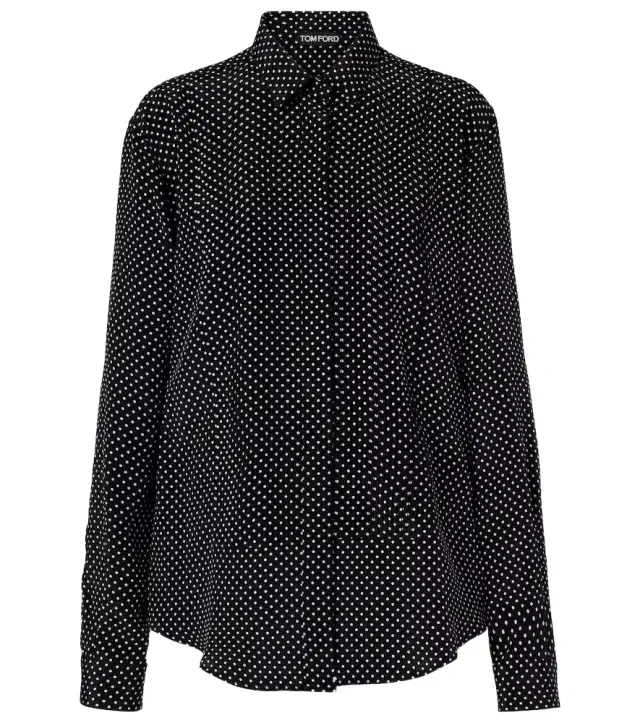 Tom Ford Polka-dot silk shirt