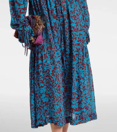 Dries Van Noten Printed ruffled shirt dress | Thumbnail 2 Dries Van Noten Printed ruffled shirt dress | Thumbnail 2