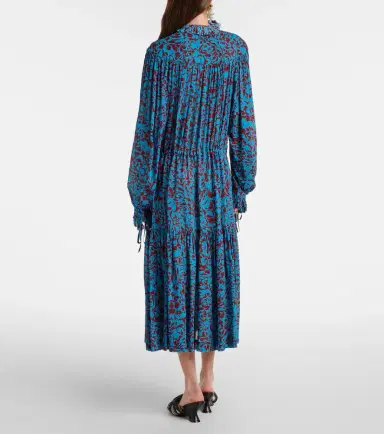 Dries Van Noten Printed ruffled shirt dress | Thumbnail 4 Dries Van Noten Printed ruffled shirt dress | Thumbnail 4