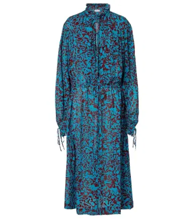 Dries Van Noten Printed ruffled shirt dress | Thumbnail 1 Dries Van Noten Printed ruffled shirt dress | Thumbnail 1