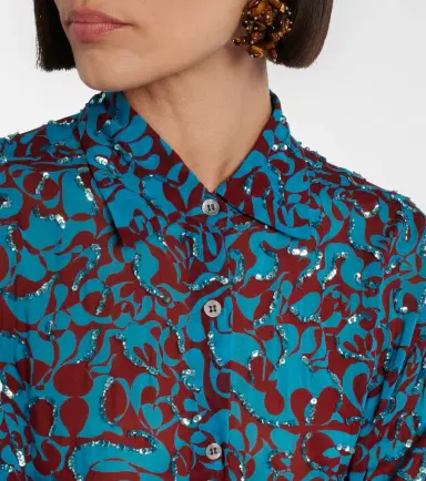 Dries Van Noten Printed sequined shirt | Thumbnail 3