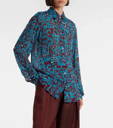 Dries Van Noten Printed sequined shirt | Thumbnail 5