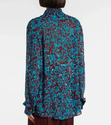 Dries Van Noten Printed sequined shirt | Thumbnail 6