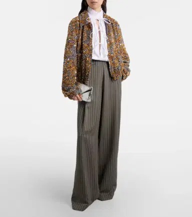 Dries Van Noten Sequined blouson jacket | Thumbnail 6 Dries Van Noten Sequined blouson jacket | Thumbnail 6