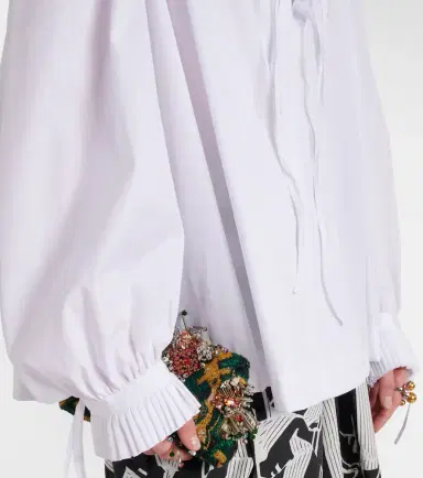 Dries Van Noten Ruffled cotton blouse | Thumbnail 4 Dries Van Noten Ruffled cotton blouse | Thumbnail 4