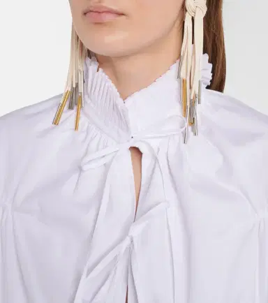 Dries Van Noten Ruffled cotton blouse | Thumbnail 5 Dries Van Noten Ruffled cotton blouse | Thumbnail 5