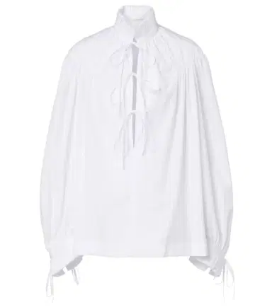 Dries Van Noten Ruffled cotton blouse | Thumbnail 1 Dries Van Noten Ruffled cotton blouse | Thumbnail 1