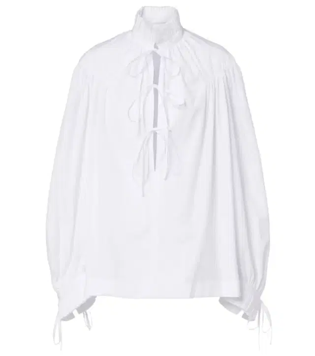 Dries Van Noten Ruffled cotton blouse