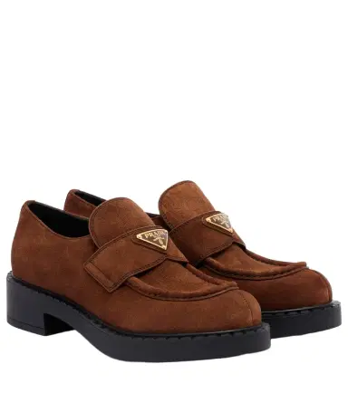 Prada Chocolate suede loafers | Thumbnail 1 Prada Chocolate suede loafers | Thumbnail 1