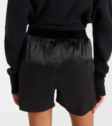 Tom Ford High-rise silk-blend satin shorts | Thumbnail 2 Tom Ford High-rise silk-blend satin shorts | Thumbnail 2