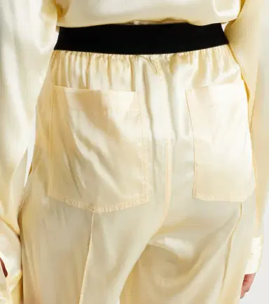 Tom Ford High-rise silk-blend satin straight pants | Thumbnail 4 Tom Ford High-rise silk-blend satin straight pants | Thumbnail 4