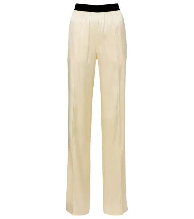 Tom Ford High-rise silk-blend satin straight pants