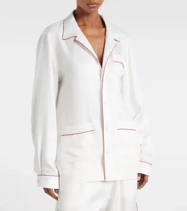 Tom Ford Silk twill pajama shirt | Thumbnail 4 Tom Ford Silk twill pajama shirt | Thumbnail 4