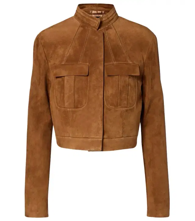 Tom Ford Cropped suede jacket