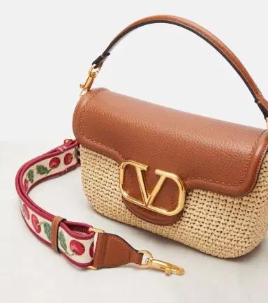 Valentino Garavani Alltime raffia-effect shoulder bag | Thumbnail 3 Valentino Garavani Alltime raffia-effect shoulder bag | Thumbnail 3