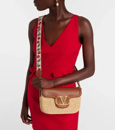 Valentino Garavani Alltime raffia-effect shoulder bag | Thumbnail 6 Valentino Garavani Alltime raffia-effect shoulder bag | Thumbnail 6