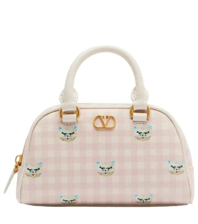 Valentino Garavani Gingham leather tote bag