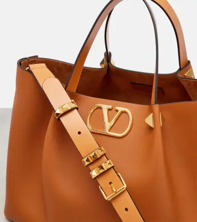Valentino Garavani VLogo Medium leather tote bag | Thumbnail 2 Valentino Garavani VLogo Medium leather tote bag | Thumbnail 2