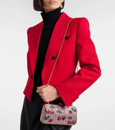 Valentino Garavani Carry Secrets Cherryfic embellished clutch | Thumbnail 6 Valentino Garavani Carry Secrets Cherryfic embellished clutch | Thumbnail 6