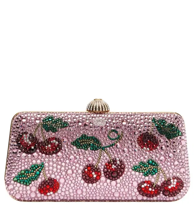 Valentino Garavani Carry Secrets Cherryfic embellished clutch
