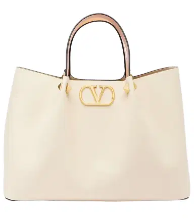 Valentino Garavani VLogo Medium leather tote bag | Thumbnail 1 Valentino Garavani VLogo Medium leather tote bag | Thumbnail 1