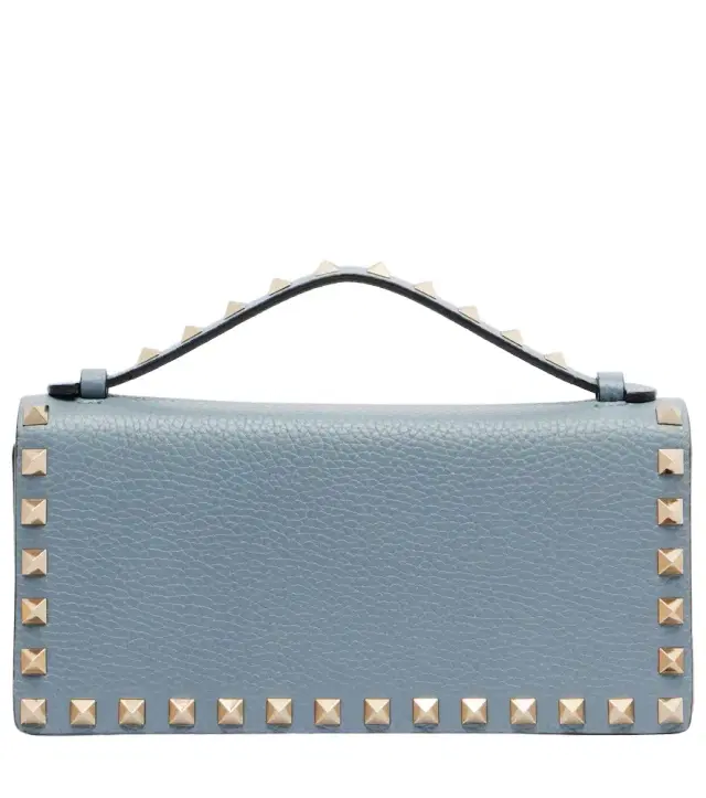 Rockstud Mini leather top-handle bag