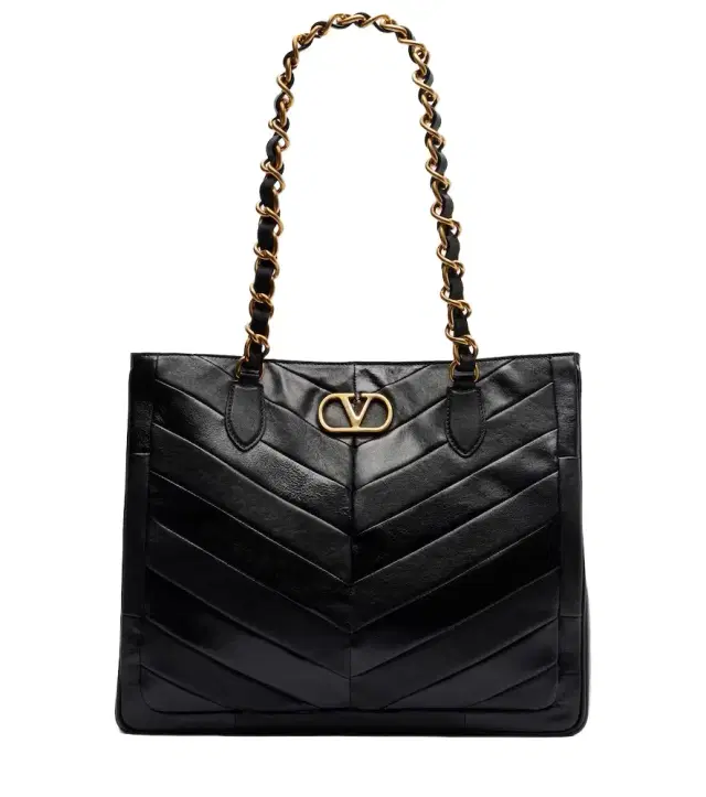 Valentino Garavani Laseine chevron leather tote bag