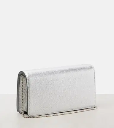 Valentino Garavani VLogo Mini metallic leather clutch | Thumbnail 2