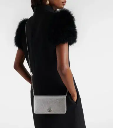 Valentino Garavani VLogo Mini metallic leather clutch | Thumbnail 6