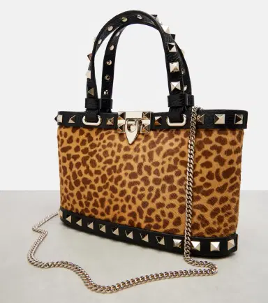 Valentino Garavani Rockstud calf hair top-handle bag | Thumbnail 2