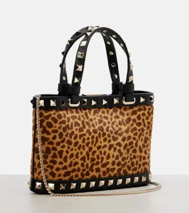 Valentino Garavani Rockstud calf hair top-handle bag | Thumbnail 3