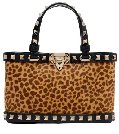 Valentino Garavani Rockstud calf hair top-handle bag | Thumbnail 1