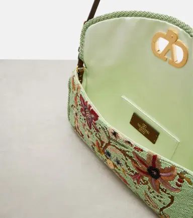 Valentino Garavani DeVain Small beaded floral shoulder bag | Thumbnail 2 Valentino Garavani DeVain Small beaded floral shoulder bag | Thumbnail 2