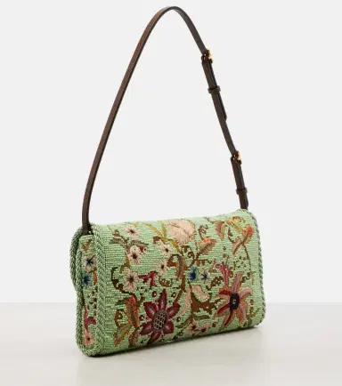 Valentino Garavani DeVain Small beaded floral shoulder bag | Thumbnail 3 Valentino Garavani DeVain Small beaded floral shoulder bag | Thumbnail 3