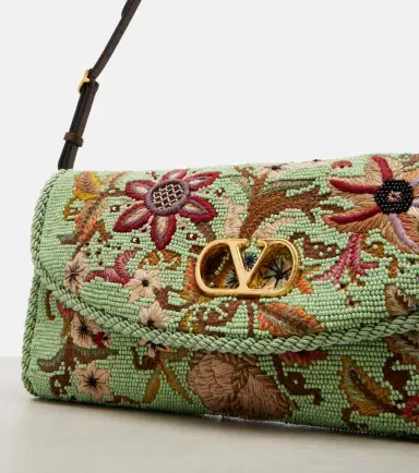 Valentino Garavani DeVain Small beaded floral shoulder bag | Thumbnail 4 Valentino Garavani DeVain Small beaded floral shoulder bag | Thumbnail 4