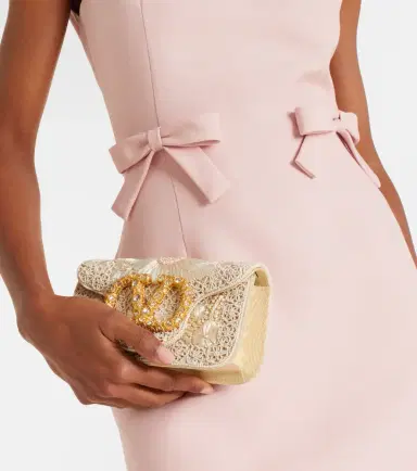 Valentino Garavani Locò Small embellished shoulder bag | Thumbnail 7