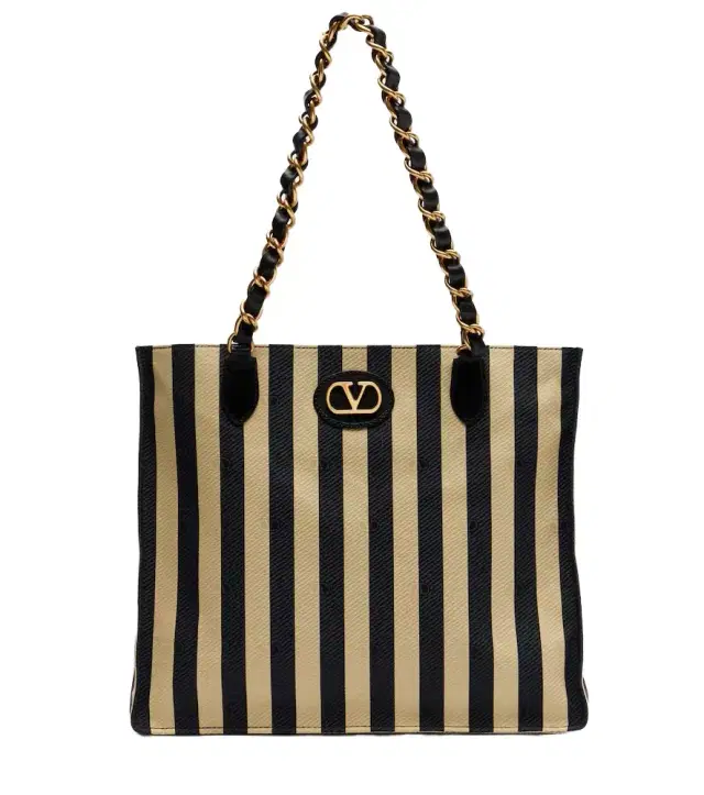 Laseine Large striped tote bag