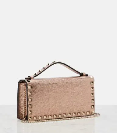 Valentino Garavani Rockstud Mini metallic leather crossbody bag | Thumbnail 2 Valentino Garavani Rockstud Mini metallic leather crossbody bag | Thumbnail 2