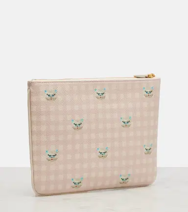 Valentino Garavani VLogo Medium printed leather pouch | Thumbnail 2 Valentino Garavani VLogo Medium printed leather pouch | Thumbnail 2