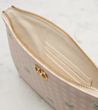 Valentino Garavani VLogo Medium printed leather pouch | Thumbnail 4 Valentino Garavani VLogo Medium printed leather pouch | Thumbnail 4