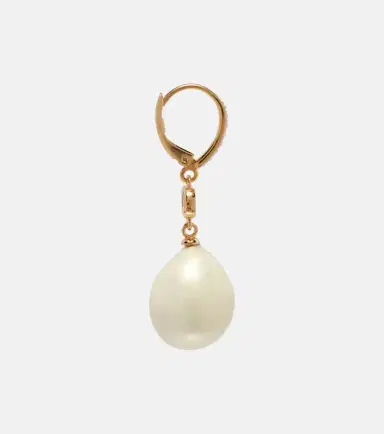 Valentino VLogo faux pearl drop earrings | Thumbnail 2